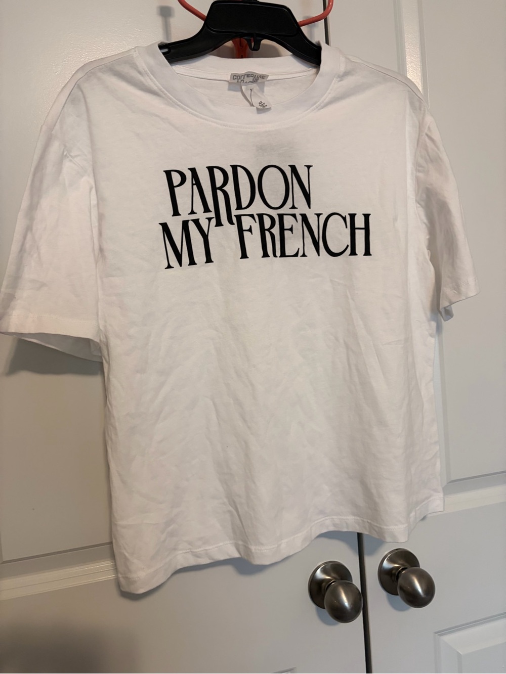 Pardon My French White Graphic Tee by OUI The Label
